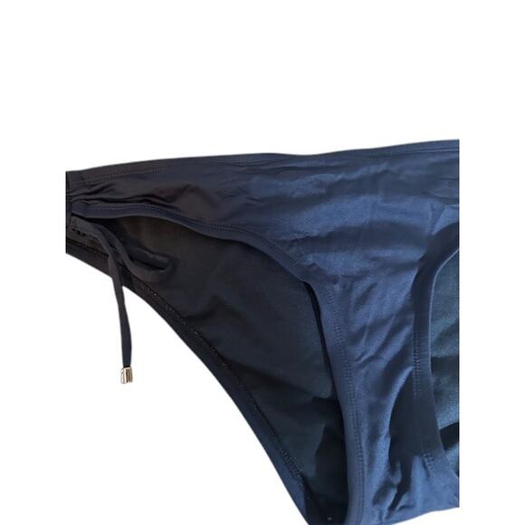 Mossimo Target Dark Gray Tie Sides Bathing Suit Bikini Bottom Women Sz L - Picture 5 of 7